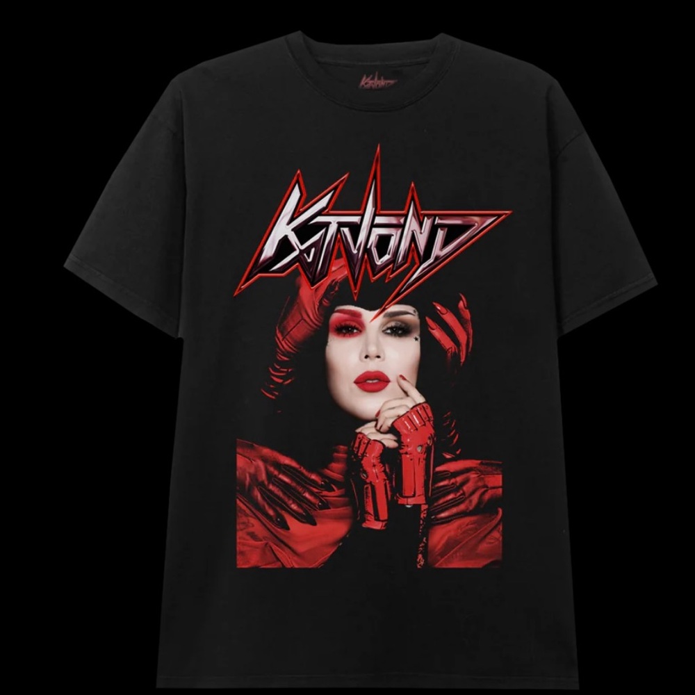 Kat Von D Bold Red and Black Tee